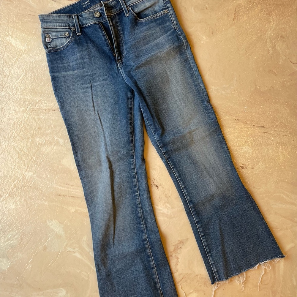 Ag Adriano Goldschmied Blue Boot Cut Flare Jeans